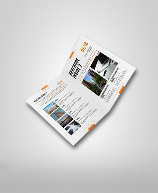 half fold brochure design