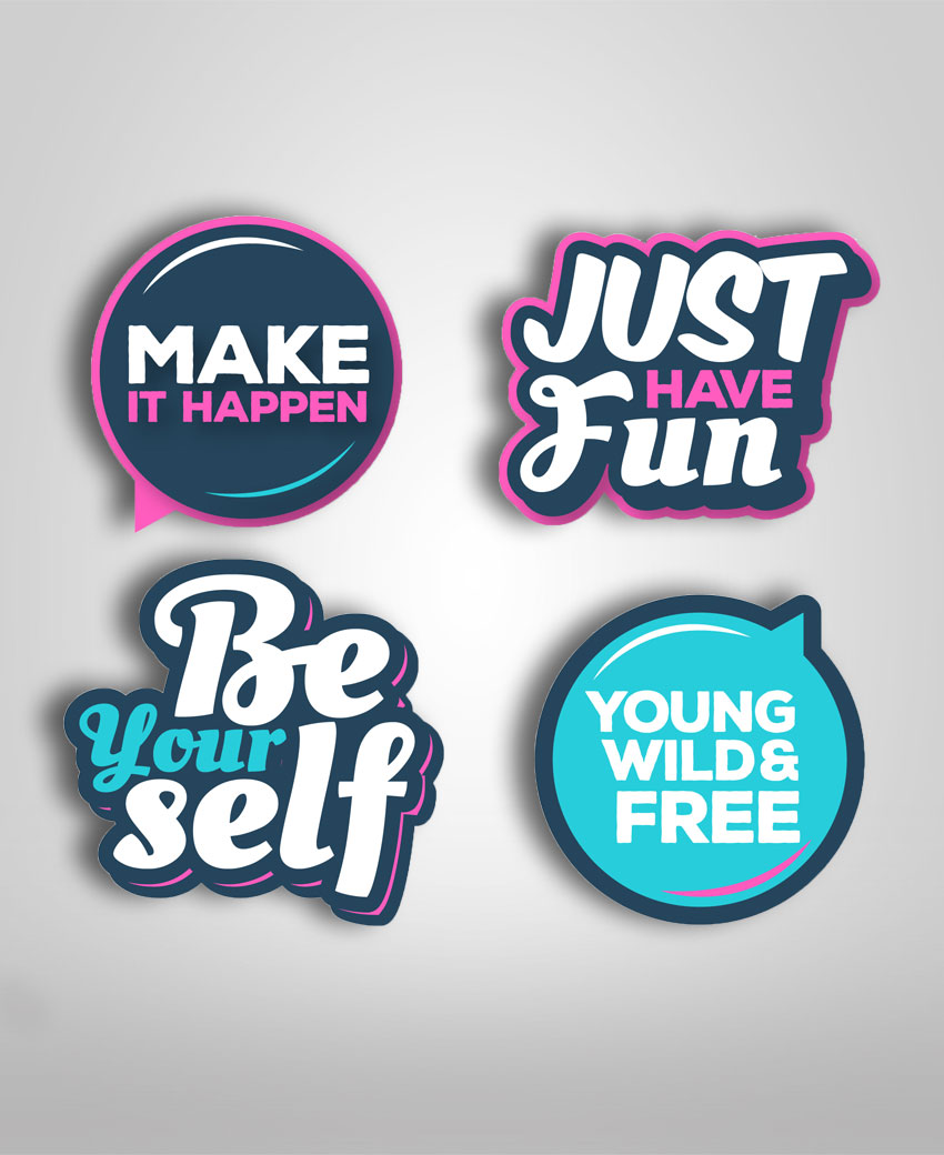 Custom Stickers  Print your stickers online